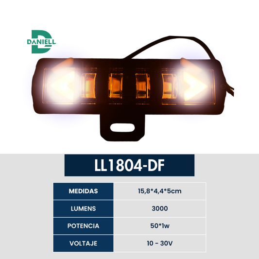 Exploradora de Barra LED Multifunción | Daniell - Direccionales Integradas | 2 en 1