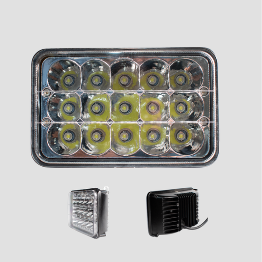 Unidad/Exploradora Led Daniell Rectangular 5 Pulgadas Tipo Kenworth /npr