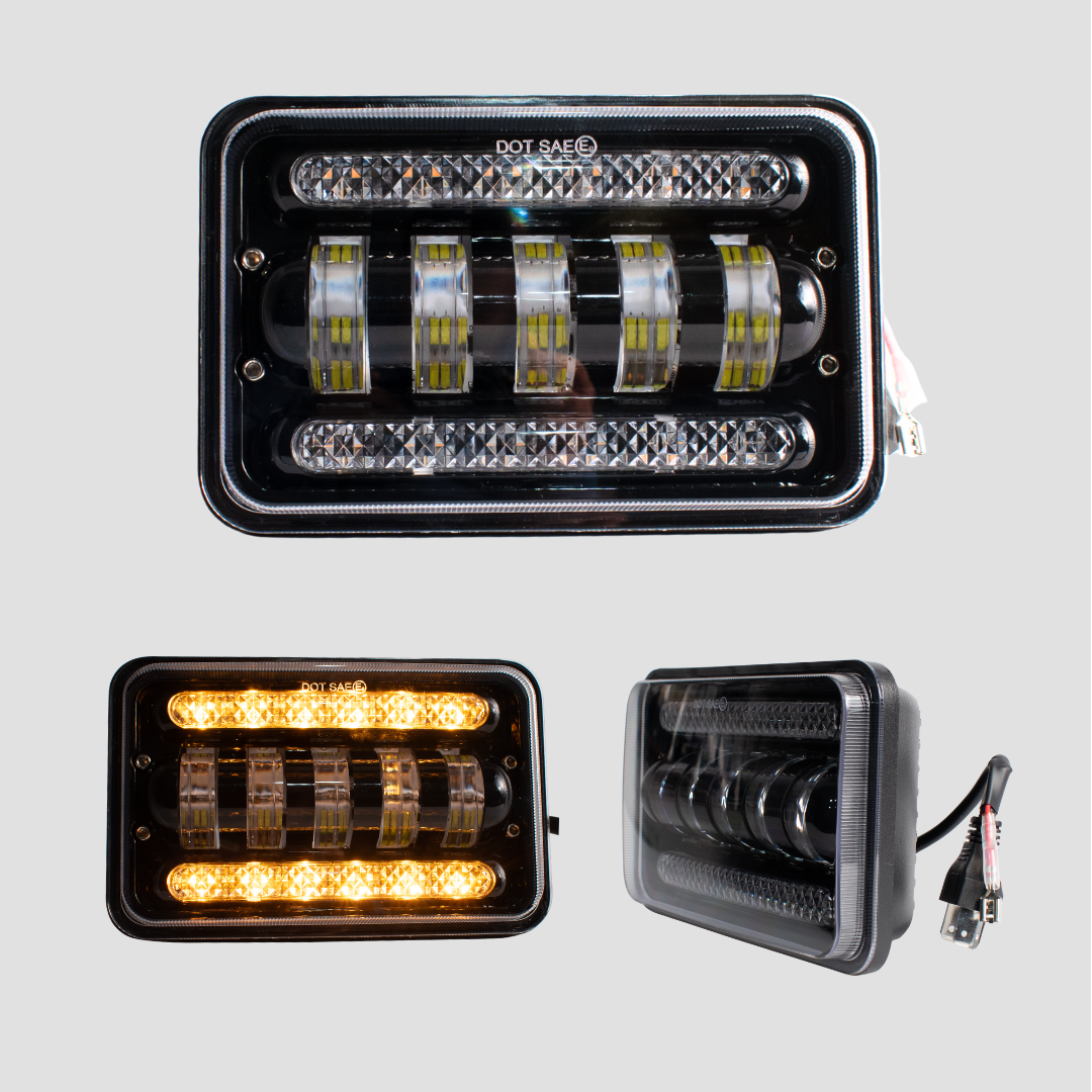 Unidad Exploradora LED Rectangular para Kenworth y NPR | Daniell - 50W | 4000 Lúmenes | DRL Flash | Envío Gratis Colombia